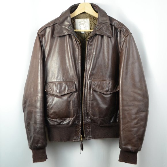 Georgetown Leather Design A-2 Bomber Flight Jacket - Picture 2 of 10
